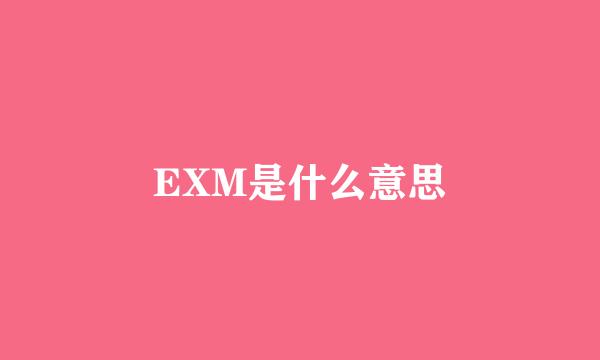 EXM是什么意思