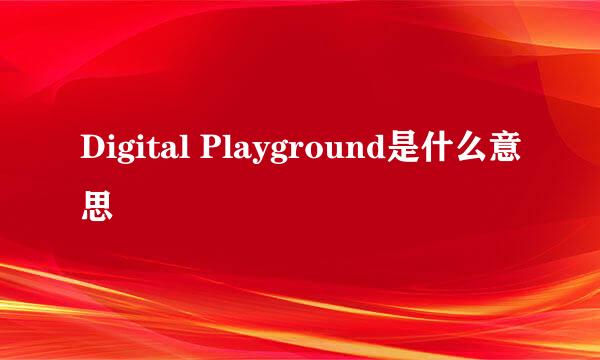 Digital Playground是什么意思