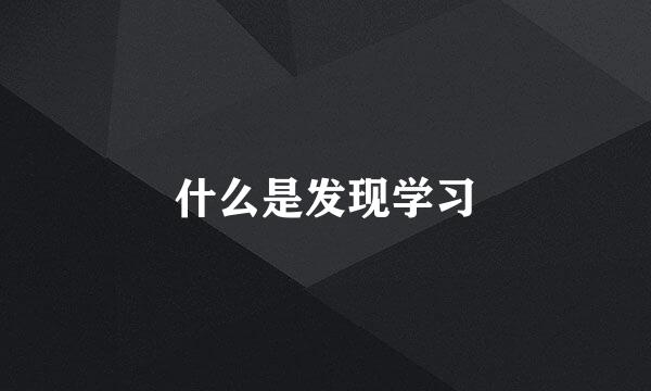 什么是发现学习