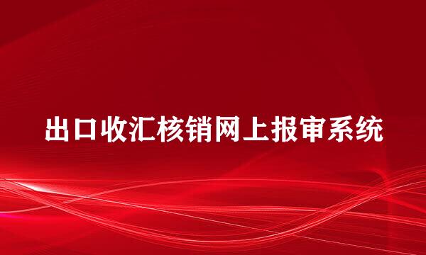 出口收汇核销网上报审系统