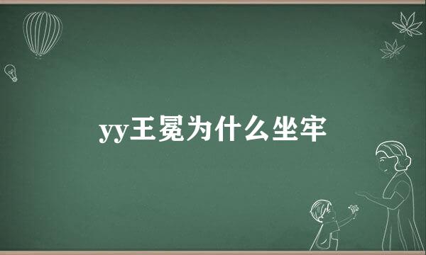 yy王冕为什么坐牢