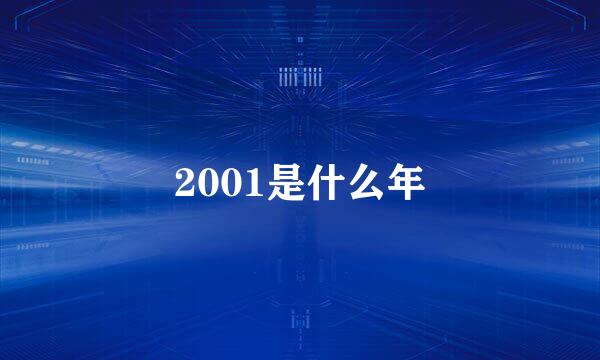 2001是什么年