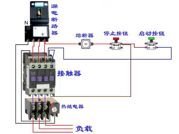 接触器怎么接线？