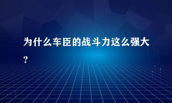 为什么车臣的战斗力这么强大？