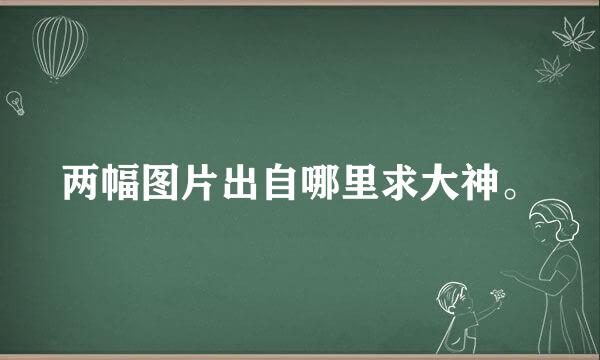 两幅图片出自哪里求大神。