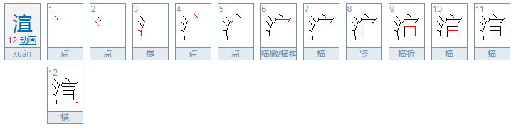 渲怎么读？拼音