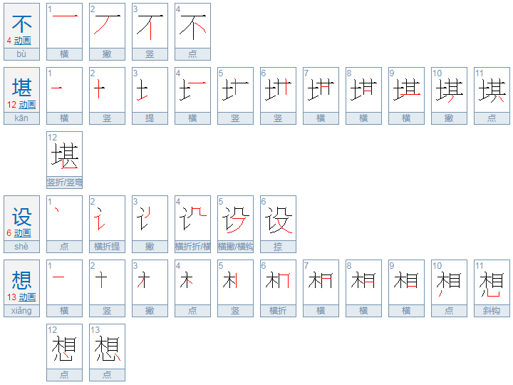 不堪设想的是什么意思