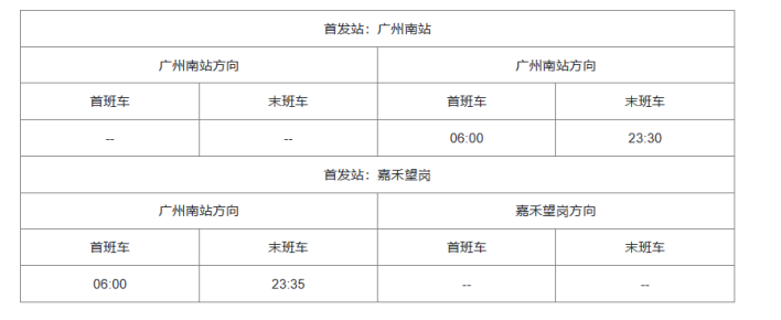 广州地铁几点开始运营