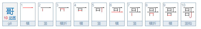 哥，拼音怎么写?