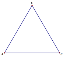 如图，在三角形ABC中，AB=AC=BC，高AD=h.求AB.