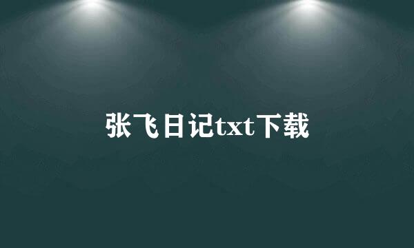 张飞日记txt下载