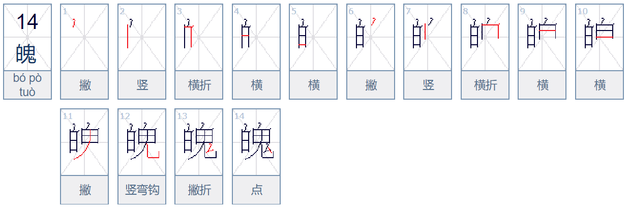 魂魄的魄怎么组词