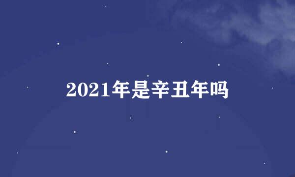 2021年是辛丑年吗