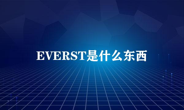 EVERST是什么东西