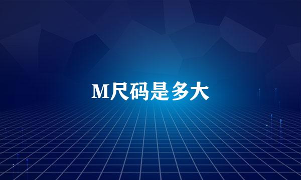 M尺码是多大