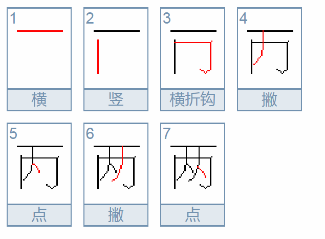 “两”字的笔顺是什么？