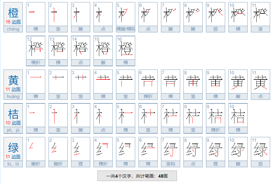 描写秋天的四字成语 10个