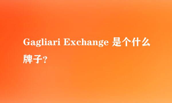 Gagliari Exchange 是个什么牌子？