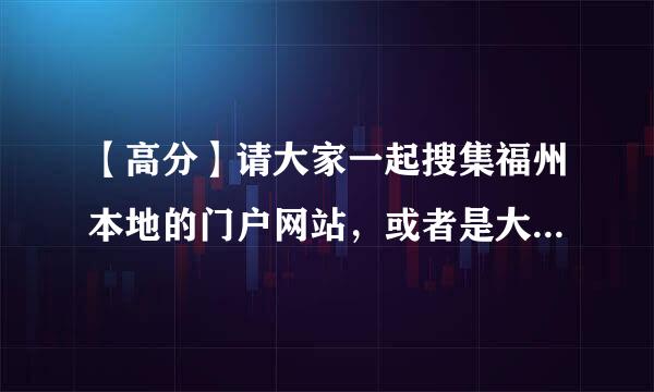 【高分】请大家一起搜集福州本地的门户网站，或者是大型门户中有福州频道的网站。