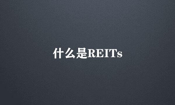 什么是REITs