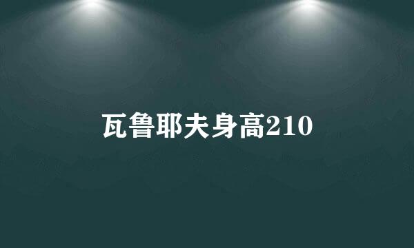 瓦鲁耶夫身高210