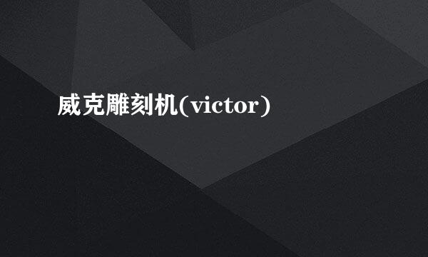 威克雕刻机(victor)