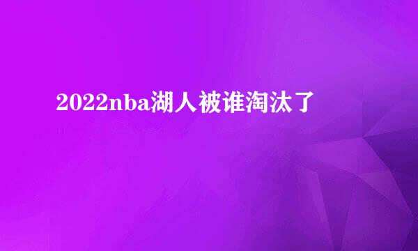 2022nba湖人被谁淘汰了