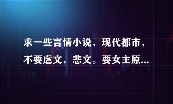 求一些言情小说，现代都市，不要虐文，悲文。要女主原本默默无闻，被男主甩了后，强势回归。不要太多男主