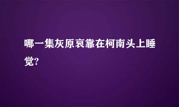 哪一集灰原哀靠在柯南头上睡觉?