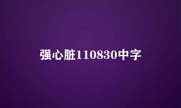 强心脏110830中字