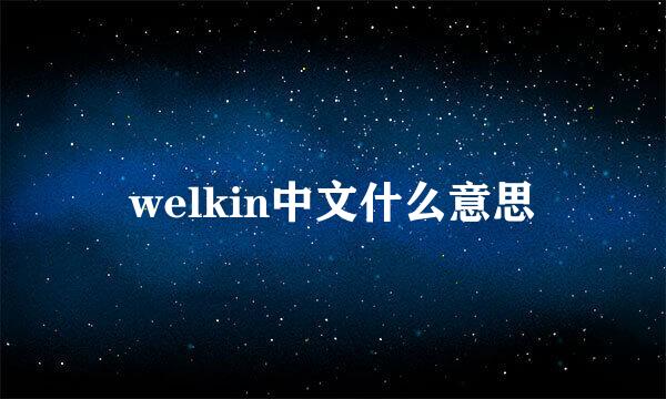 welkin中文什么意思