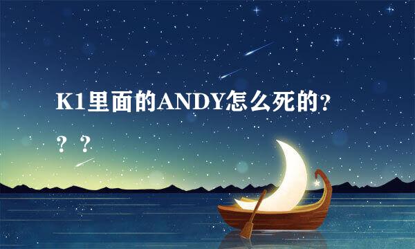 K1里面的ANDY怎么死的？？？