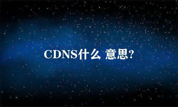 CDNS什么 意思?