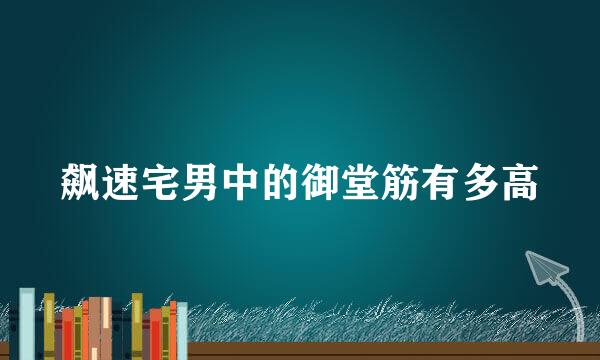 飙速宅男中的御堂筋有多高