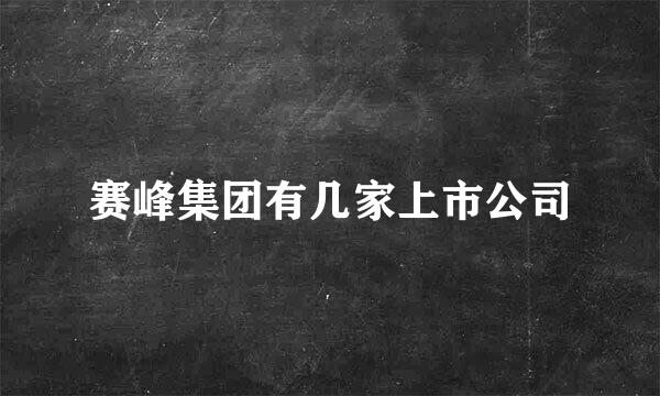 赛峰集团有几家上市公司