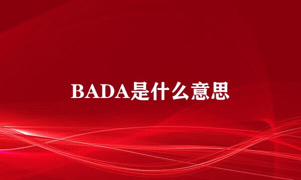 BADA是什么意思