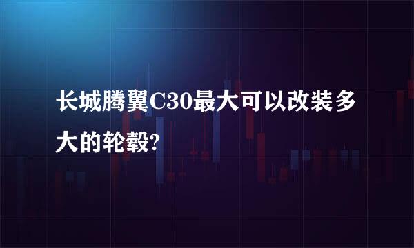 长城腾翼C30最大可以改装多大的轮毂?