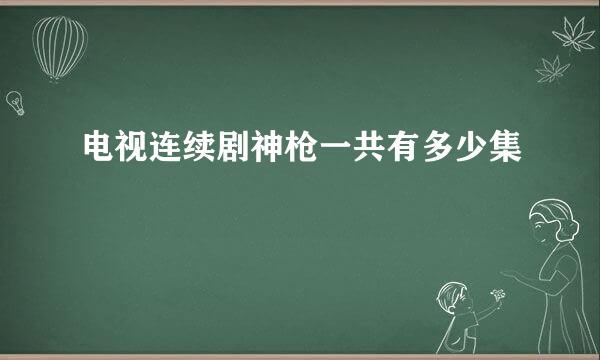 电视连续剧神枪一共有多少集