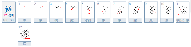 文言文中“遂”的意思