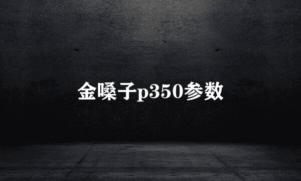 金嗓子p350参数