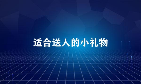 适合送人的小礼物