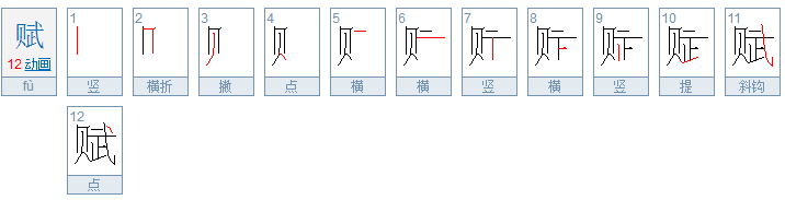 赋怎么读音