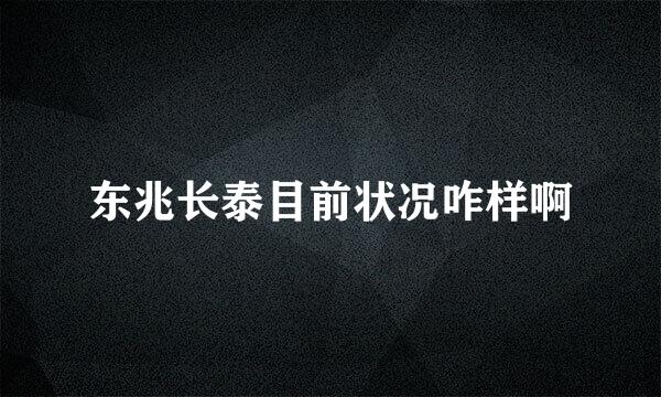 东兆长泰目前状况咋样啊