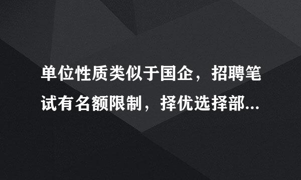 单位性质类似于国企，招聘笔试有名额限制，择优选择部分人参加笔试，如何礼貌的拒绝没机会参加笔试的人？