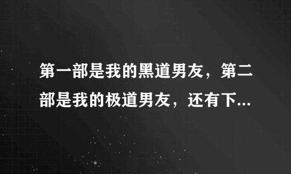 第一部是我的黑道男友，第二部是我的极道男友，还有下几部小说吗？