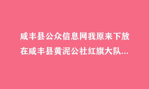 咸丰县公众信息网我原来下放在咸丰县黄泥公社红旗大队第九生产队请问哪里现在叫什么地名