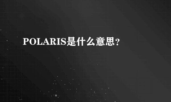 POLARIS是什么意思？