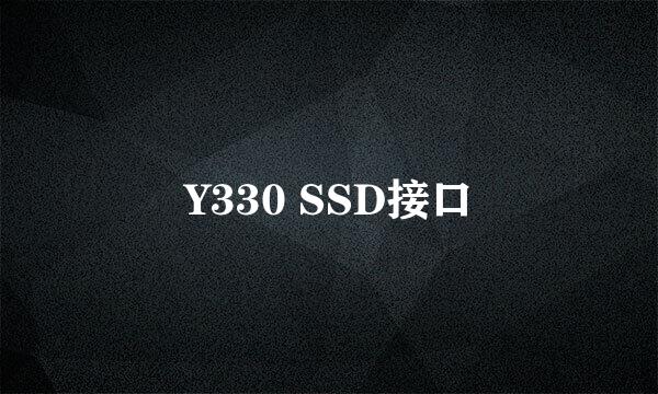 Y330 SSD接口