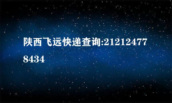 陕西飞远快递查询:212124778434