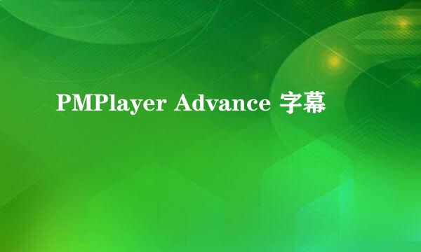 PMPlayer Advance 字幕